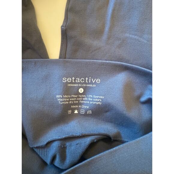 Set Active Sculptflex Grey Leggings Sz S Seamless High Waist - Picture 3 of 4
